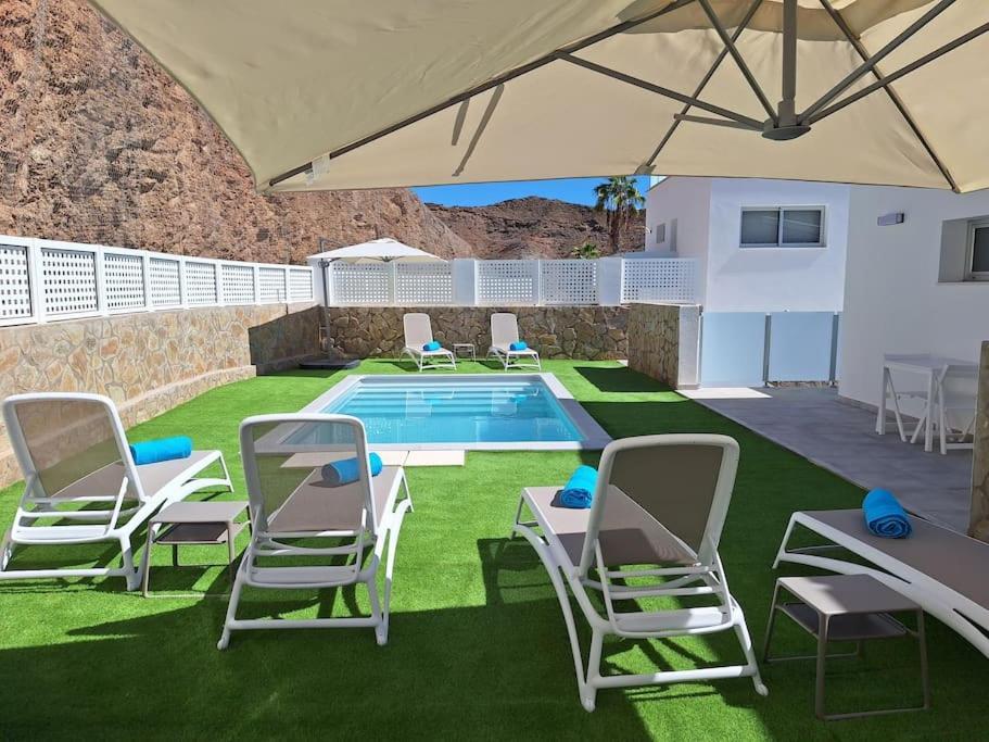 Malibu Mogan Secret Pool Villa - Piscina Privada Y Climatizada - Exclusive Heated Pool La Playa de Tauro Exteriör bild