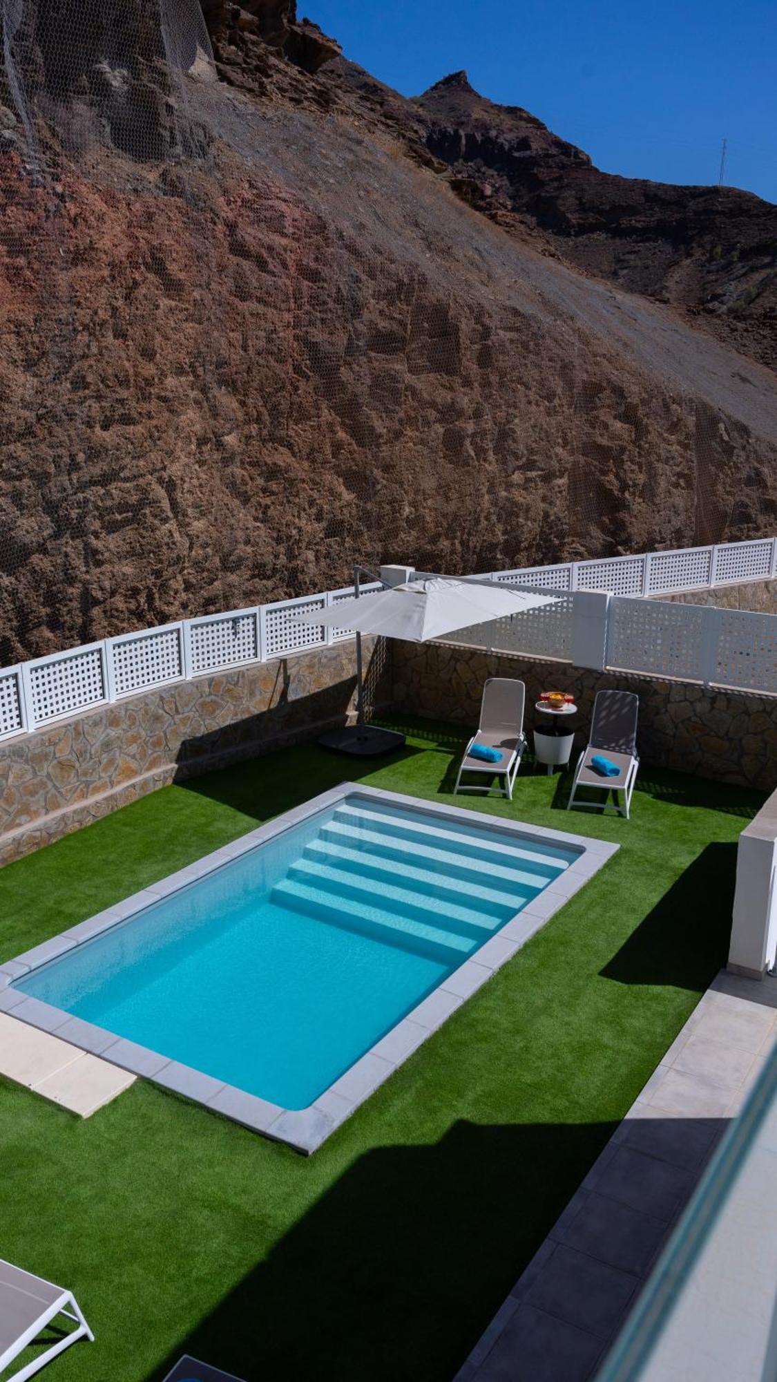 Malibu Mogan Secret Pool Villa - Piscina Privada Y Climatizada - Exclusive Heated Pool La Playa de Tauro Exteriör bild