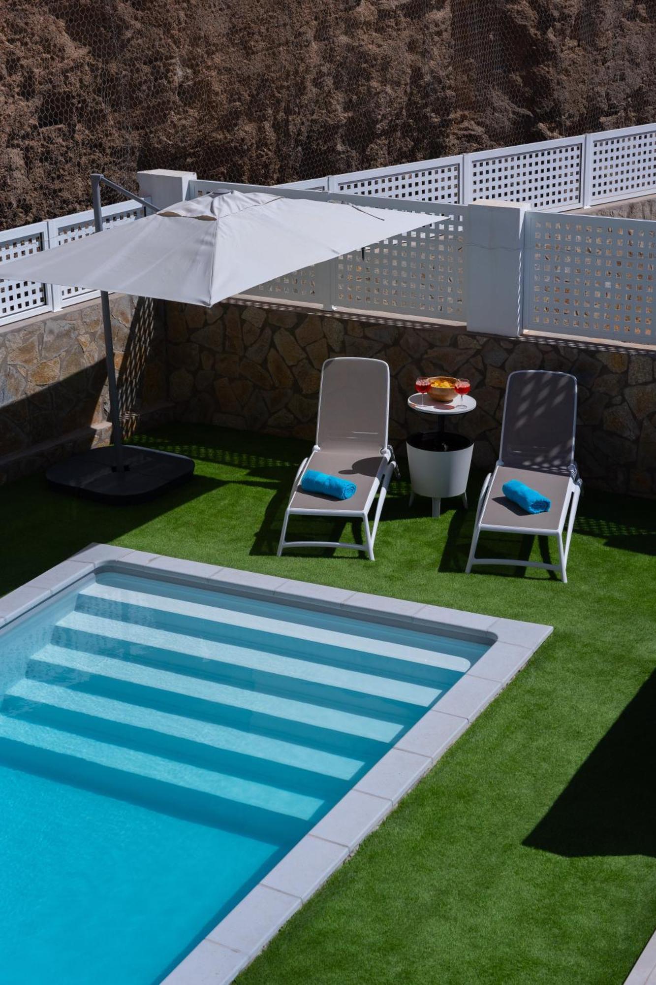 Malibu Mogan Secret Pool Villa - Piscina Privada Y Climatizada - Exclusive Heated Pool La Playa de Tauro Exteriör bild
