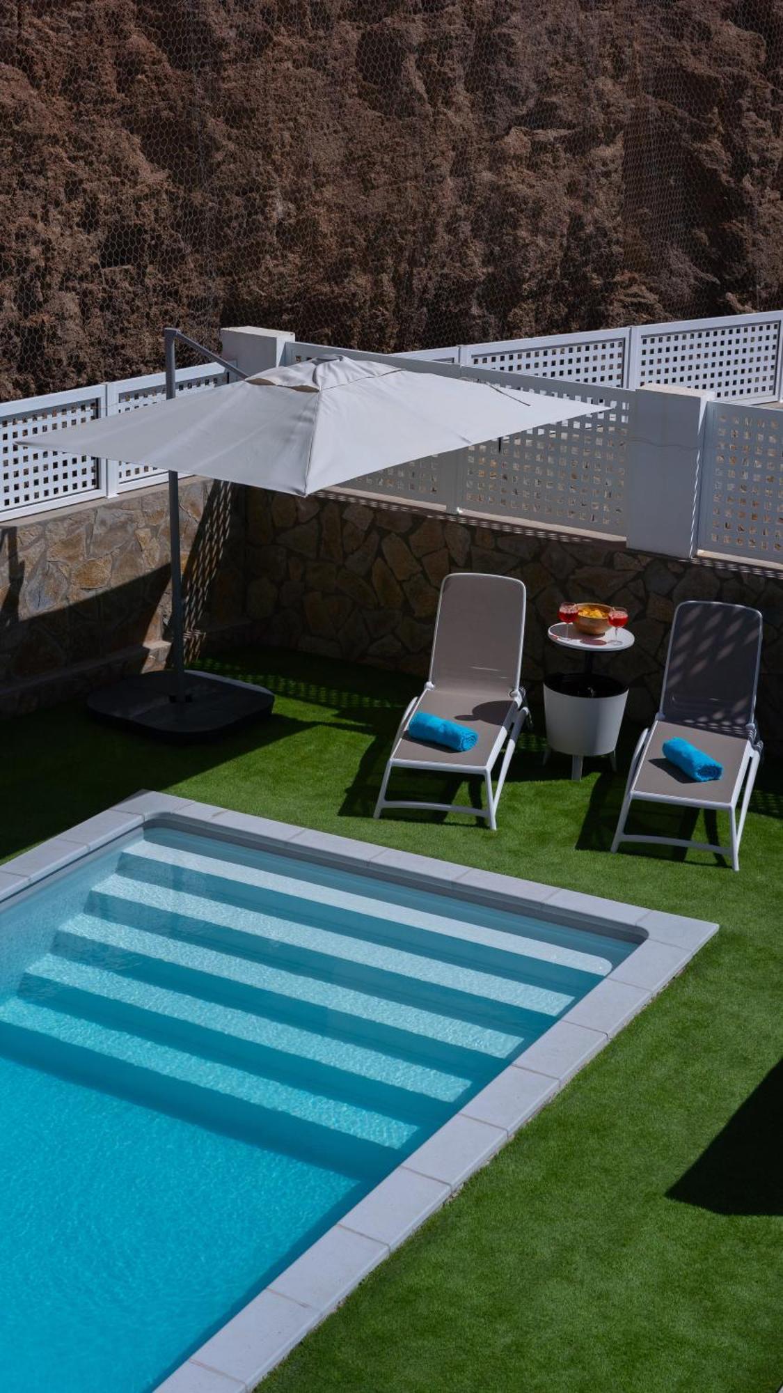 Malibu Mogan Secret Pool Villa - Piscina Privada Y Climatizada - Exclusive Heated Pool La Playa de Tauro Exteriör bild